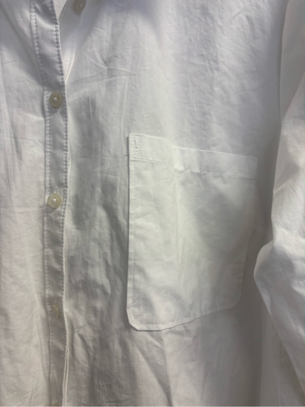 Maeve Shrunken Bennet Button-Down Shirt - White - Picture 8 of 12